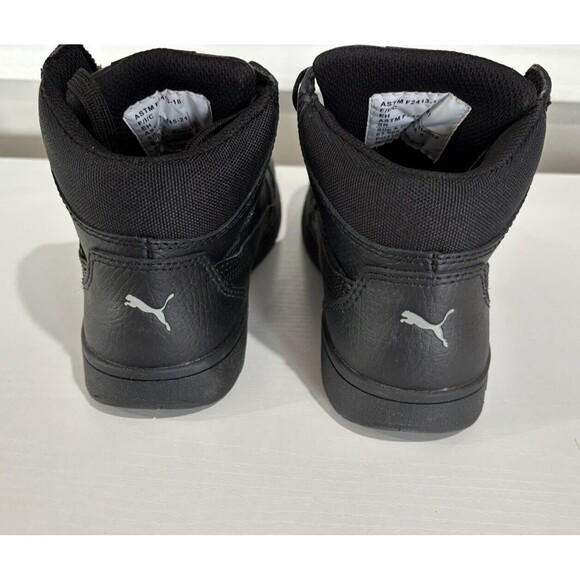 MENS PUMA SAFETY FRONTCOURT MID COMPOSITE TOE BLACK - Picture 5 of 9